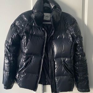 SAM. Black puffer freestyle jacket. Size S